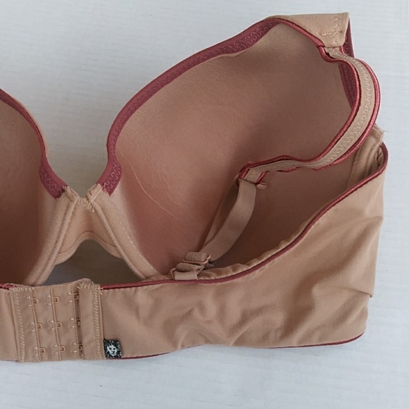 Anne Klein Underwire Convertible Bra 42D Tan Brown Pink Mauve - Picture 5 of 16